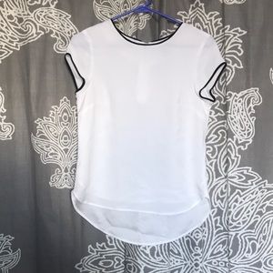 Black and White Blouse